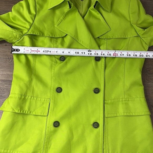 Even Picone Women’s Spring Lime Button Up Jacket, size Large - Picture 9 of 12